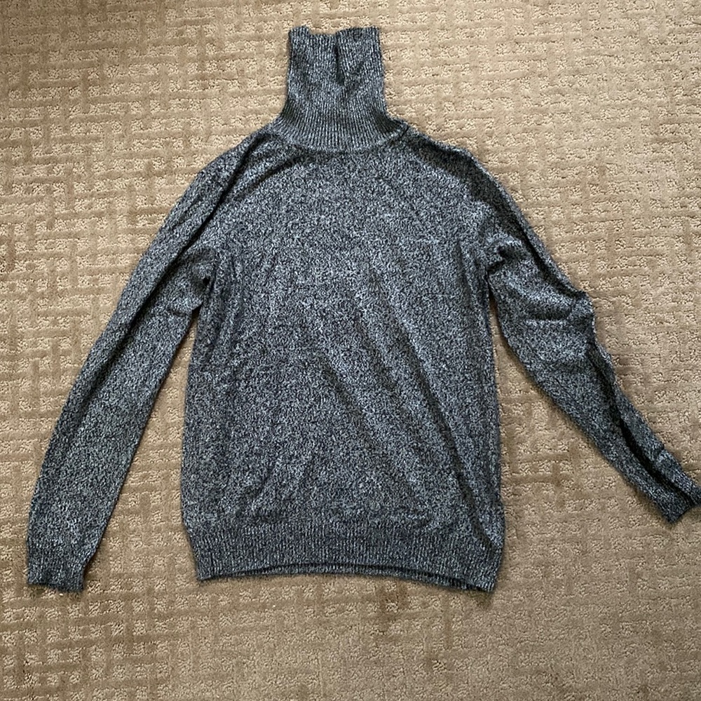 Gray and Black Turtleneck